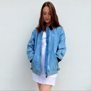 Oversized Denim Jacket - Corduroy lined